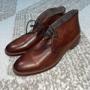 Joseph Abboud Brown Leather Leland Brandy Boots